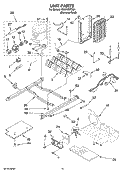 UNIT PARTS Diagram and Parts List for ID5HHEXTS01  Whirlpool Refrigerator