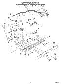 CONTROL PARTS Diagram and Parts List for ED5CHQXKB03  Whirlpool Refrigerator
