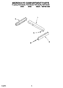 MICROWAVE COMPARTMENT PARTS Diagram and Parts List for YKEHC309JB5  KitchenAid Microwave Oven Combo