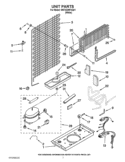UNIT PARTS Diagram and Parts List for W5TXDWFXQ01  Whirlpool Refrigerator
