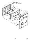 DOOR Diagram and Parts List for KEDS207YWH2  KitchenAid Range