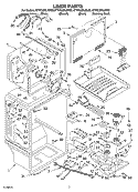 LINER PARTS Diagram and Parts List for KTRC22ELWH02  KitchenAid Refrigerator