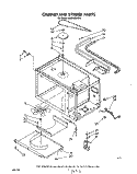 CABINET AND STIRRER Diagram and Parts List for MW840EXR0  Whirlpool Microwave