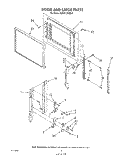 DOOR AND LATCH Diagram and Parts List for KCMS135SBL6  KitchenAid Microwave