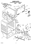 LINER PARTS Diagram and Parts List for ET8WTMXKT05  Whirlpool Refrigerator
