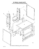 EXTERNAL OVEN Diagram and Parts List for SF3004SRW2  Whirlpool Range