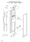 FREEZER DOOR Diagram and Parts List for KSRS22FGBT04  KitchenAid Refrigerator