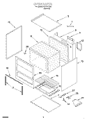 OVEN Diagram and Parts List for FGP210EN4  Roper Range