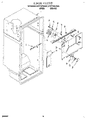 LINER Diagram and Parts List for 4YET18PKAN01  Whirlpool Refrigerator