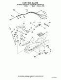 CONTROL PARTS Diagram and Parts List for ED2KVEXVB01  Whirlpool Refrigerator