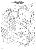 LINER Diagram and Parts List for ET18ZKXDW06  Whirlpool Refrigerator