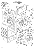 Part Location Diagram of 4388662 Whirlpool COVER-EVAP