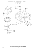 CAVITY AND TURNTABLE Diagram and Parts List for RM765PXAB0  Whirlpool Wall Oven