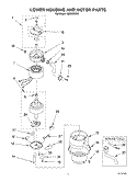 SECTION Diagram and Parts List for KCDS250X3  KitchenAid Food Waste Disposer