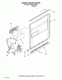 INNER DOOR PARTS Diagram and Parts List for 7WDT790SAYM0  Whirlpool Dishwasher