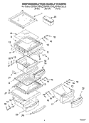REFRIGERATOR SHELF Diagram and Parts List for KSBS25FJBL00  KitchenAid Refrigerator