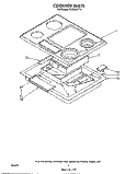SECTION Diagram and Parts List for RC8536XTB1  Whirlpool Cooktop