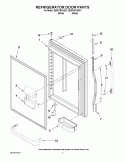 REFRIGERATOR DOOR PARTS Diagram and Parts List for EB9FVBXVQ01  Whirlpool Refrigerator