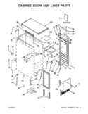 Part Location Diagram of W10282149 Whirlpool USE & CARE GUIDE