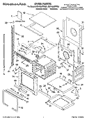 OVEN PARTS Diagram and Parts List for KEHV309PMT00  KitchenAid Microwave Oven Combo