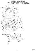 CONTROL PANEL PARTS Diagram and Parts List for KUIS15NRHS5  KitchenAid Ice Maker