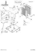 SECTION Diagram and Parts List for AK2500XZ1  Whirlpool Dehumidifier