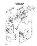 ICEMAKER, LIT/OPTIONAL Diagram and Parts List for RS25AWXVW02  Roper Refrigerator