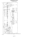 GEARCASE Diagram and Parts List for LA3300XSW0  Whirlpool Washer