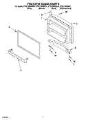 FREEZER DOOR, OPTIONAL Diagram and Parts List for KTRC19KKBL01  KitchenAid Refrigerator