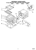 INTERNAL OVEN PARTS Diagram and Parts List for KEBC107KBL05  KitchenAid Wall Oven