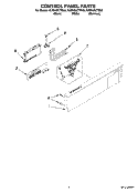 Part Location Diagram of WPW10084124 Whirlpool Control Panel (Stainless Steel)