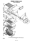 FREEZER INTERIOR Diagram and Parts List for ED26MM1LWR1  Whirlpool Refrigerator