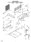 UNIT PARTS Diagram and Parts List for ET8CHMXKT04  Whirlpool Refrigerator
