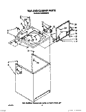 TOP AND CABINET, LIT/OPTIONAL Diagram and Parts List for 4LA6300XXW0  Whirlpool Washer