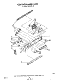 CONTROL Diagram and Parts List for RS576PXL0  Whirlpool Range