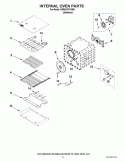 INTERNAL OVEN PARTS Diagram and Parts List for KDRU707VSS01  KitchenAid Range