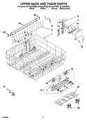 Part Location Diagram of 8193740 Whirlpool Upper Rack Adjuster Kit