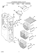 FREEZER LINER Diagram and Parts List for KSRS25IHSS00  KitchenAid Refrigerator