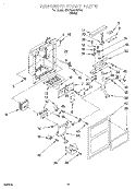 DISPENSER FRONT Diagram and Parts List for 3XARG497WP01  Whirlpool Refrigerator