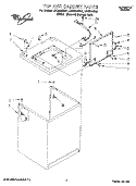 TOP AND CABINET, LIT/OPTIONAL Diagram and Parts List for LSC8244BW1  Whirlpool Washer