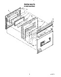 Part Location Diagram of 3148680 Whirlpool SHIELD, DOOR