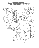 DISPENSER FRONT Diagram and Parts List for ED22DWXTG04  Whirlpool Refrigerator