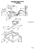 MACHINE BASE PARTS Diagram and Parts List for TAWS850PQ2  Estate Washer
