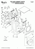 Part Location Diagram of W10250657 Whirlpool CABINET