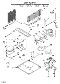 UNIT PARTS Diagram and Parts List for GR9SHKXMS01  Whirlpool Refrigerator