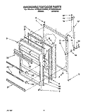 REFRIGERATOR DOOR, LIT/OPTIONAL Diagram and Parts List for RT20CKXAW00  Roper Refrigerator