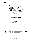SECTION Diagram and Parts List for EH09EFXPW5  Whirlpool Freezer