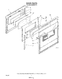 DOOR Diagram and Parts List for RB266PXV0  Whirlpool Wall Oven