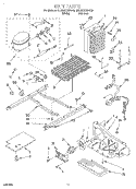 UNIT Diagram and Parts List for 4ED20ZKXFW00  Whirlpool Refrigerator