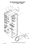 REFRIGERATOR LINER PARTS Diagram and Parts List for ED5KVEXVB06  Whirlpool Refrigerator
